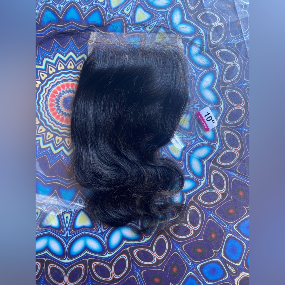 Black Wavy Hair Wig Extension with Volume